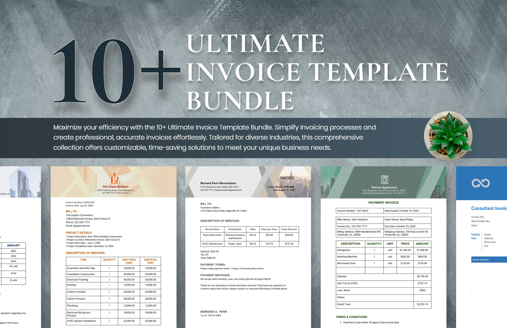 10+ Ultimate Invoice Template Bundle in Word, PDF, Google Docs - Download | Template.net