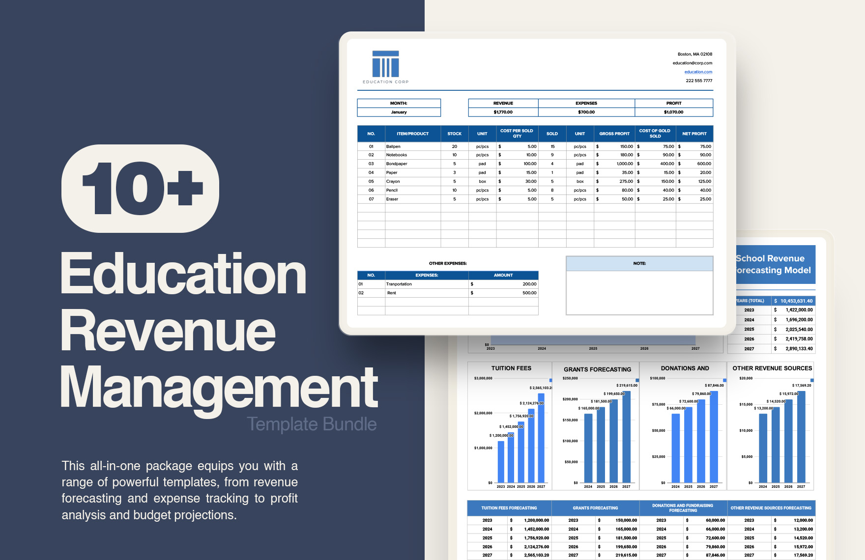 10+ Education Revenue Management Template Bundle in Excel, Google Sheets - Download | Template.net