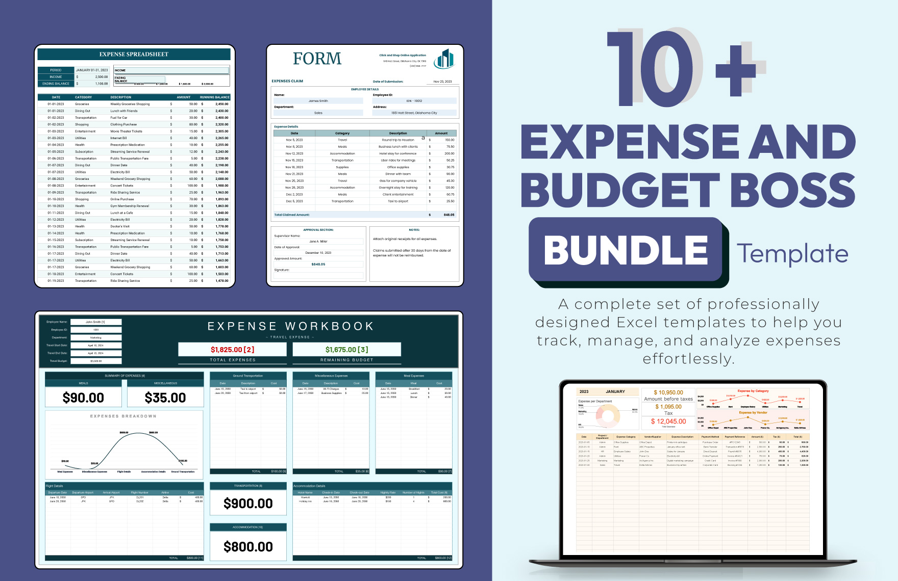 10+ Expense & Budget Boss Template Bundle in Excel, Google Sheets to Download
