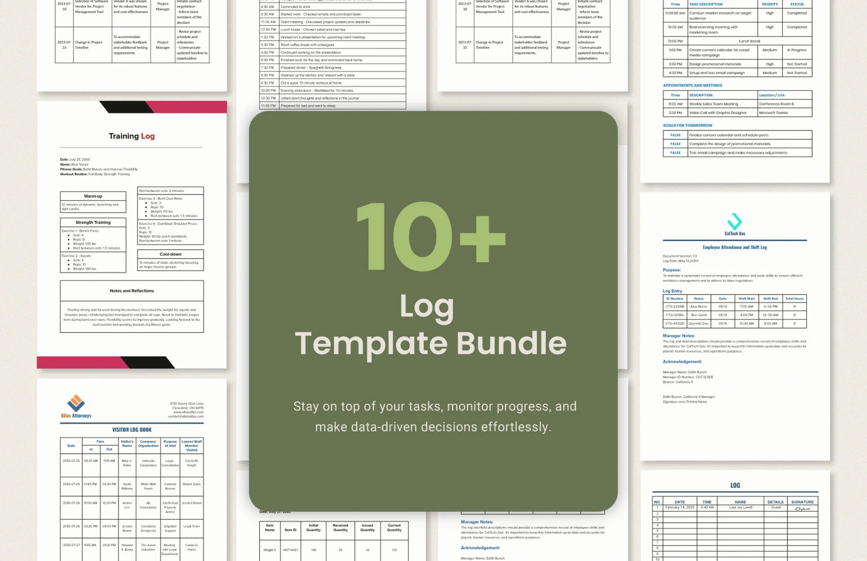 10+ Log Template Bundle in Word, PDF, Google Docs - Download | Template.net