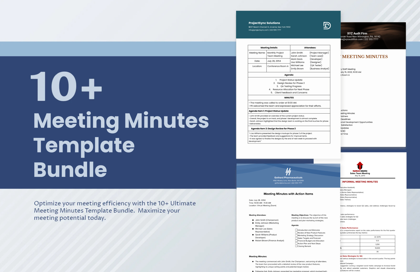 10+ Meeting Minutes Template Bundle in Word, PDF, Google Docs - Download | Template.net