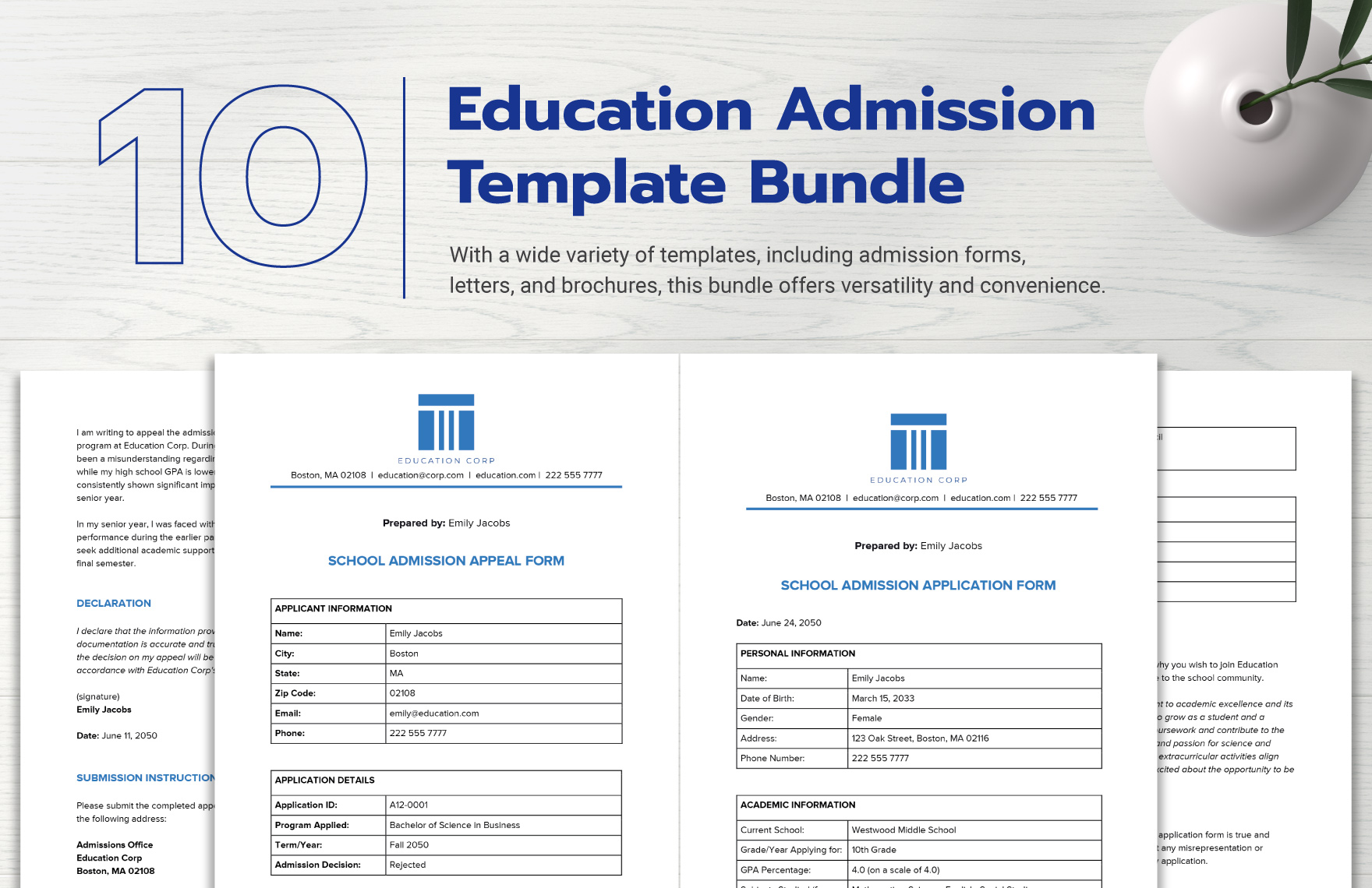 10 Education Admission Template Bundle in Word, PDF, Google Docs - Download | Template.net