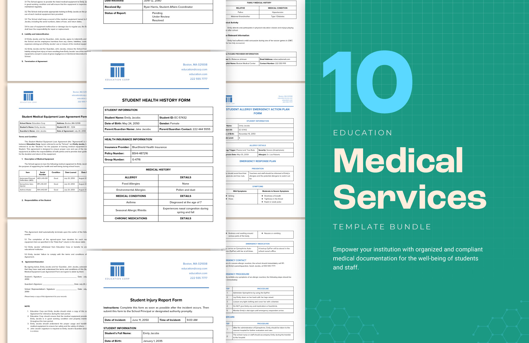 10 Education Medical Services Template Bundle in Word, PDF, Google Docs - Download | Template.net