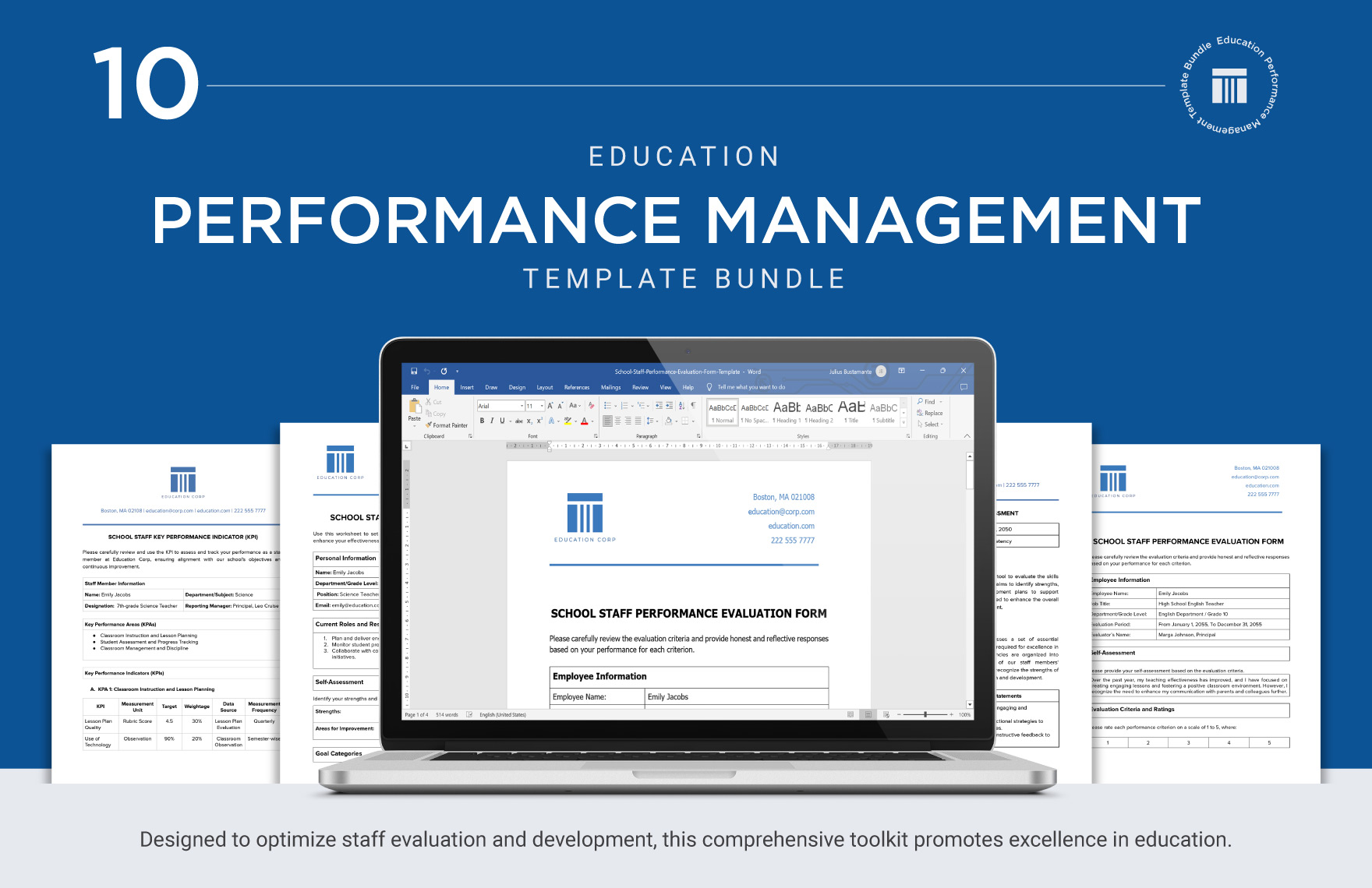 10 Education Performance Management Template Bundle in Word, PDF, Google Docs - Download | Template.net