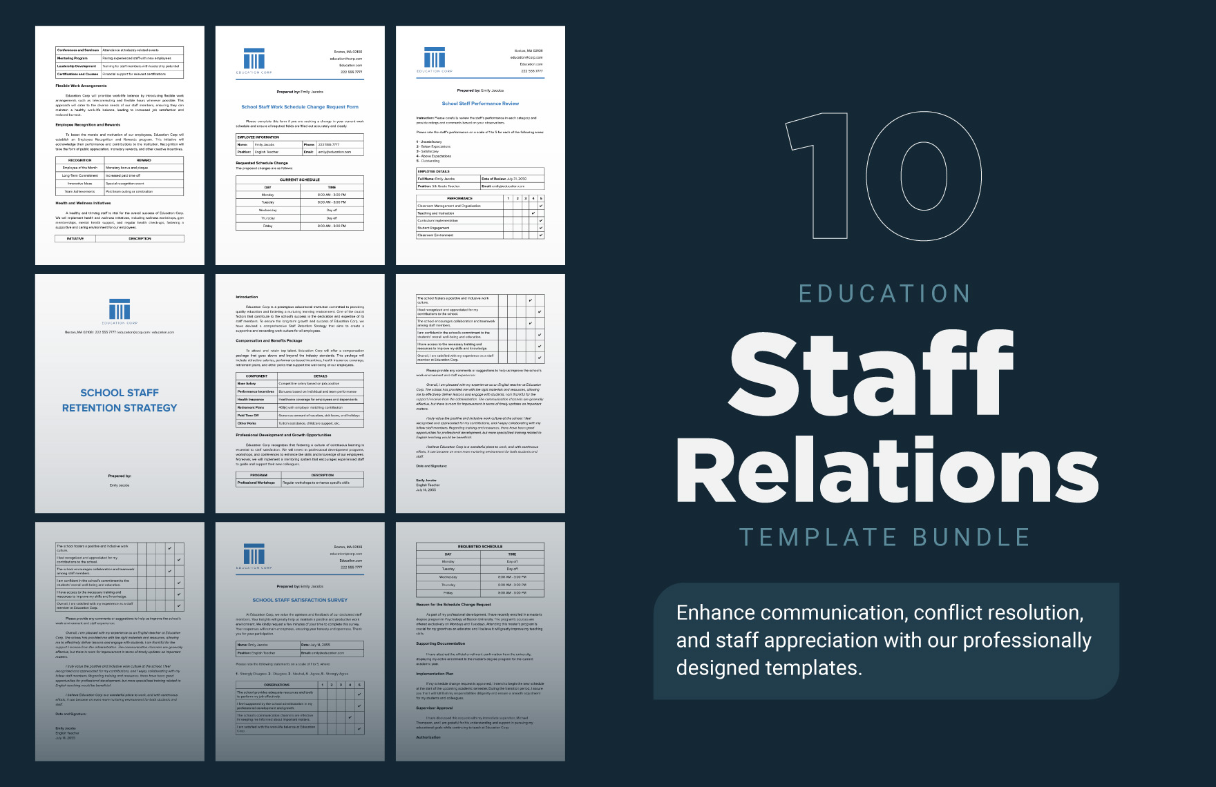 10 Education Staff Relations Template Bundle in PDF, Word, Google Docs - Download | Template.net