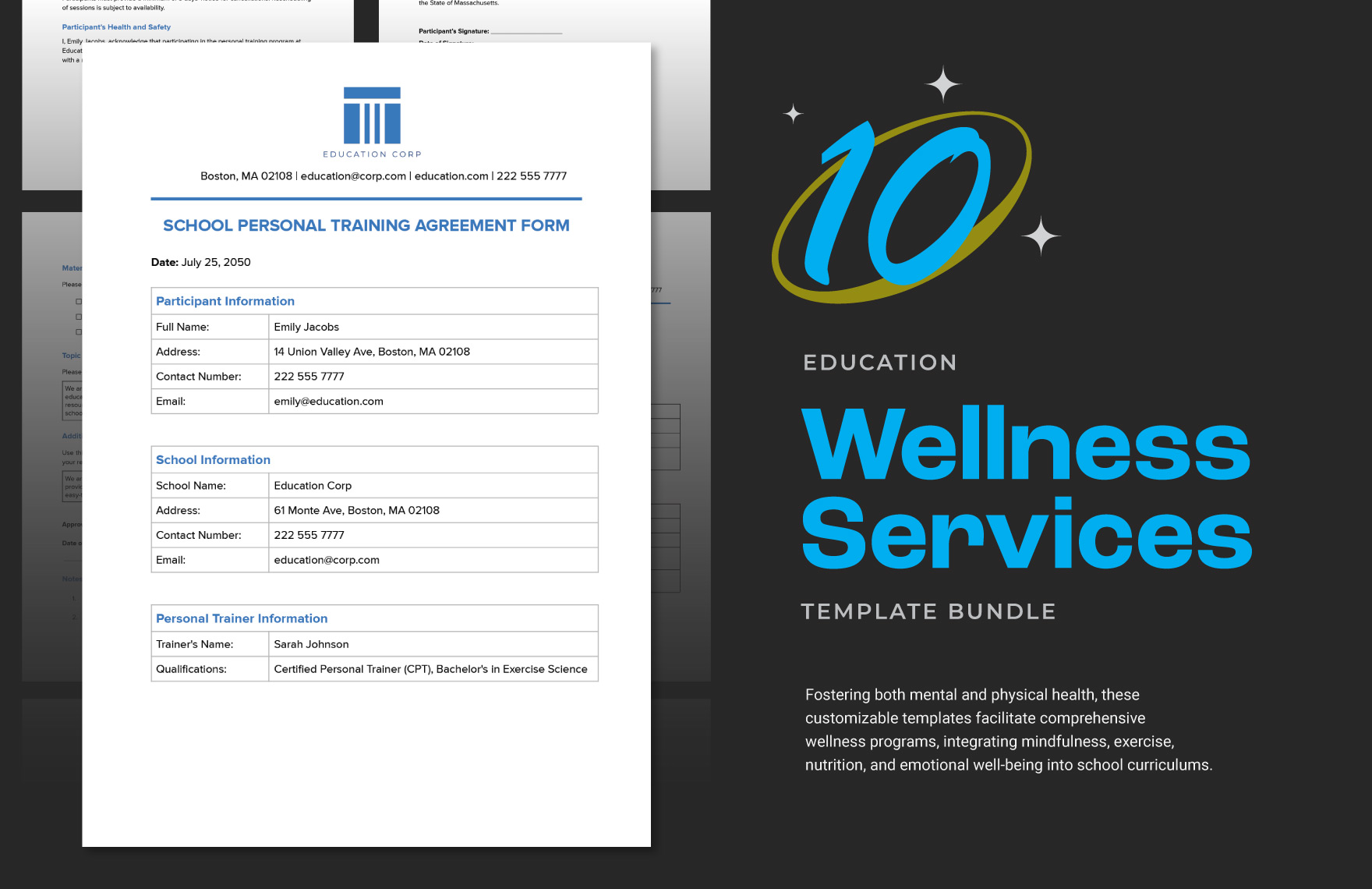 10 Education Wellness Services Template Bundle in Word, PDF, Google Docs - Download | Template.net