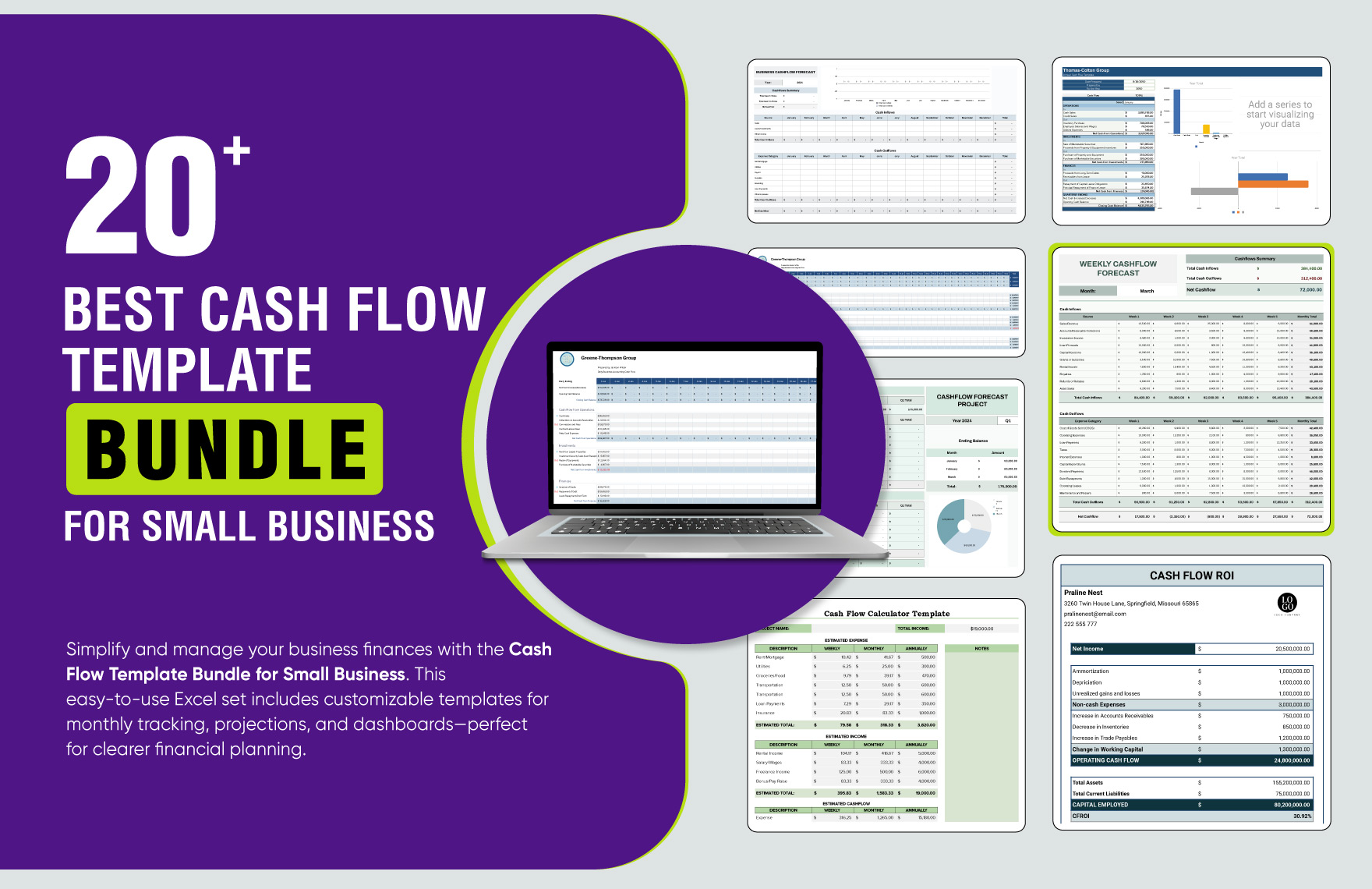 20+ Best Cash Flow Template Bundle for Small Business in Excel, Google Sheets to Download