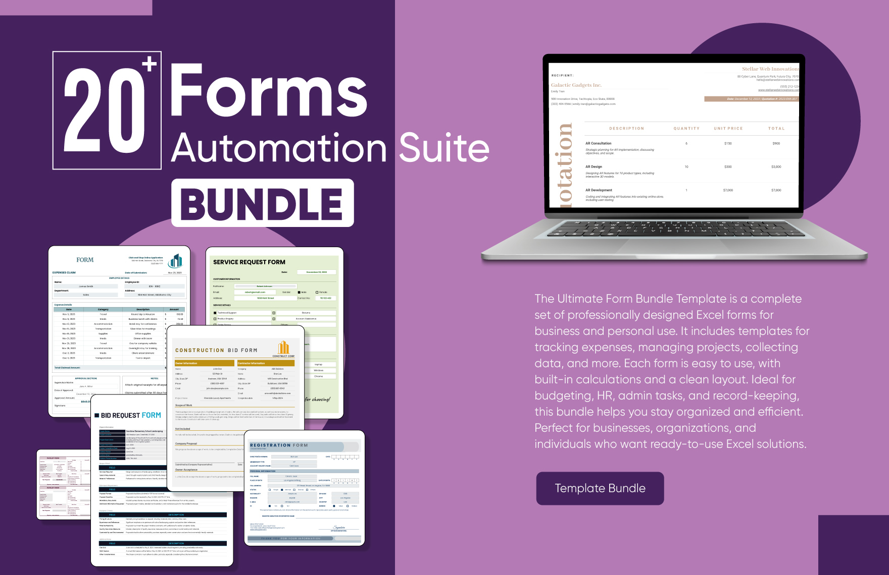 20+ Forms Automation Suite Template Bundle in Excel, Google Sheets to Download