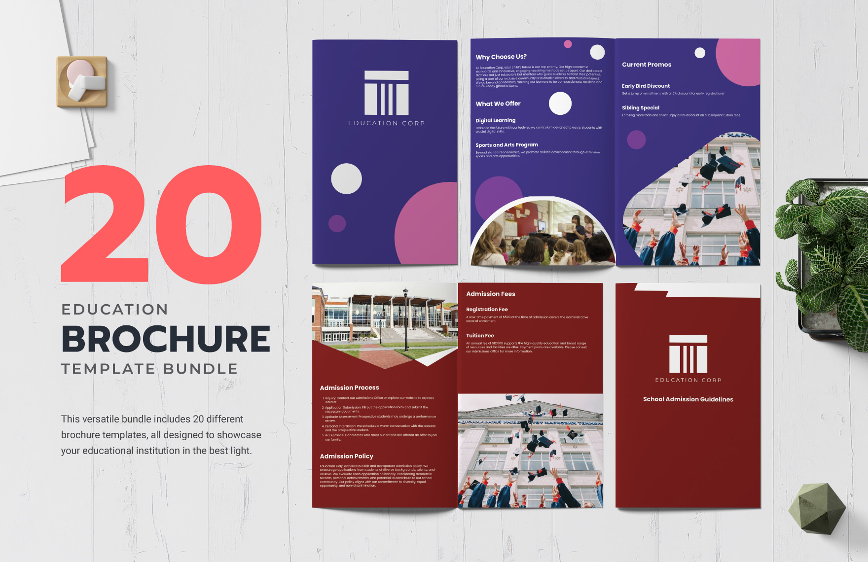 20 Education Brochure Template Bundle in Word, PSD, Illustrator - Download | Template.net