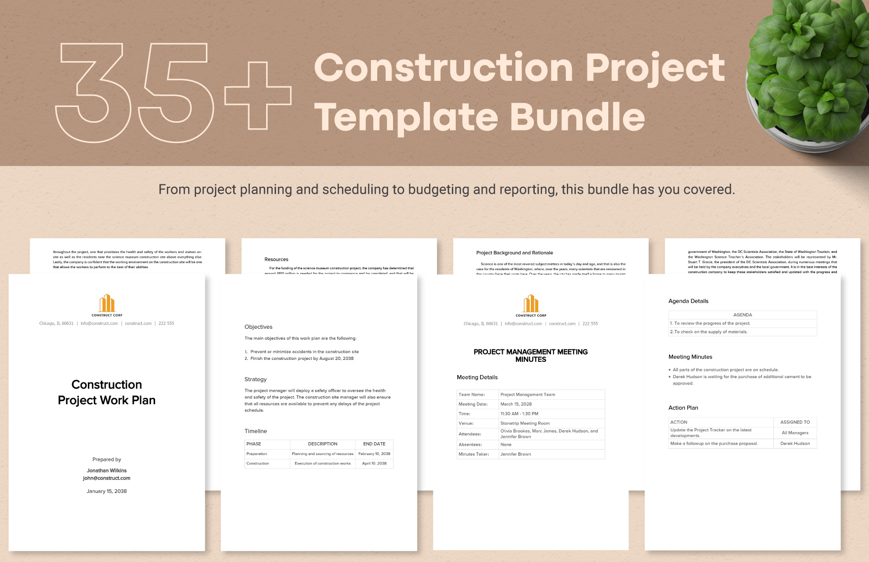 35+ Construction Project Template Bundle in Word, Google Docs - Download | Template.net