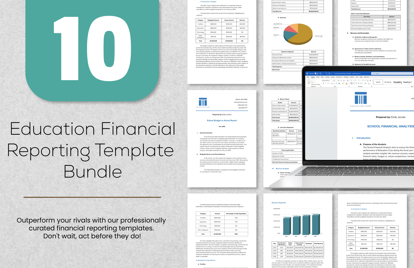 10 Education Financial Reporting Template Bundle in Word, PDF, Google Docs - Download | Template.net