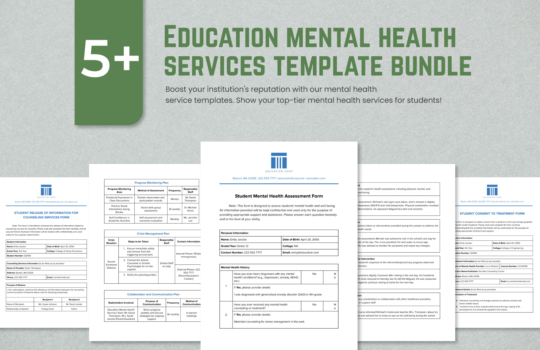 5+ Education Mental Health Services Template Bundle in Word, PDF, Google Docs - Download | Template.net
