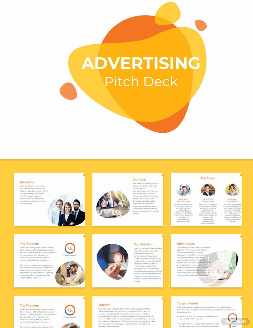Advertising Pitch Deck Template in Apple Keynote, PowerPoint, Google Slides - Download | Template.net