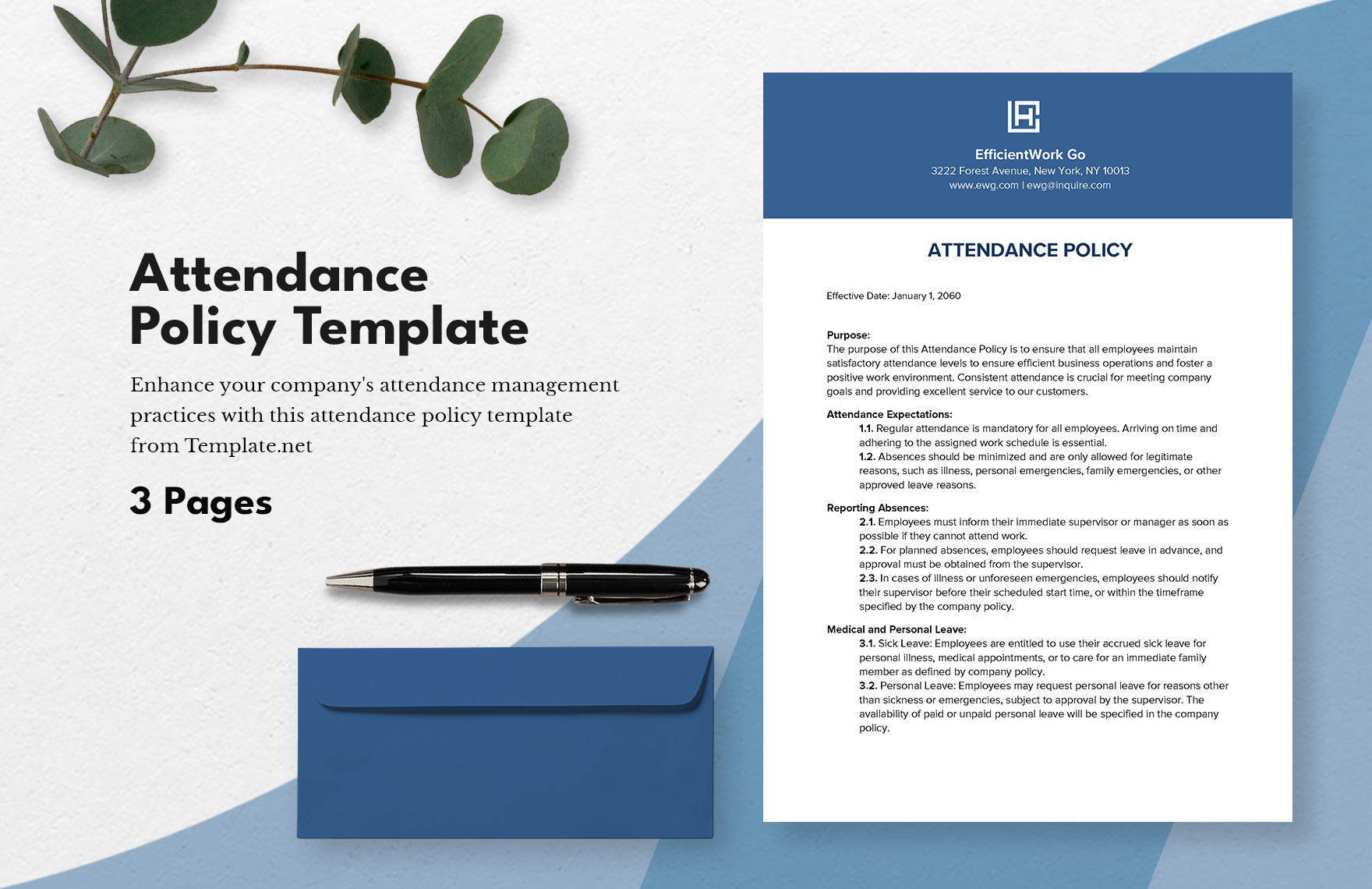 Attendance Policy Template in Pages, Outlook, Google Docs, Word, PDF - Download | Template.net