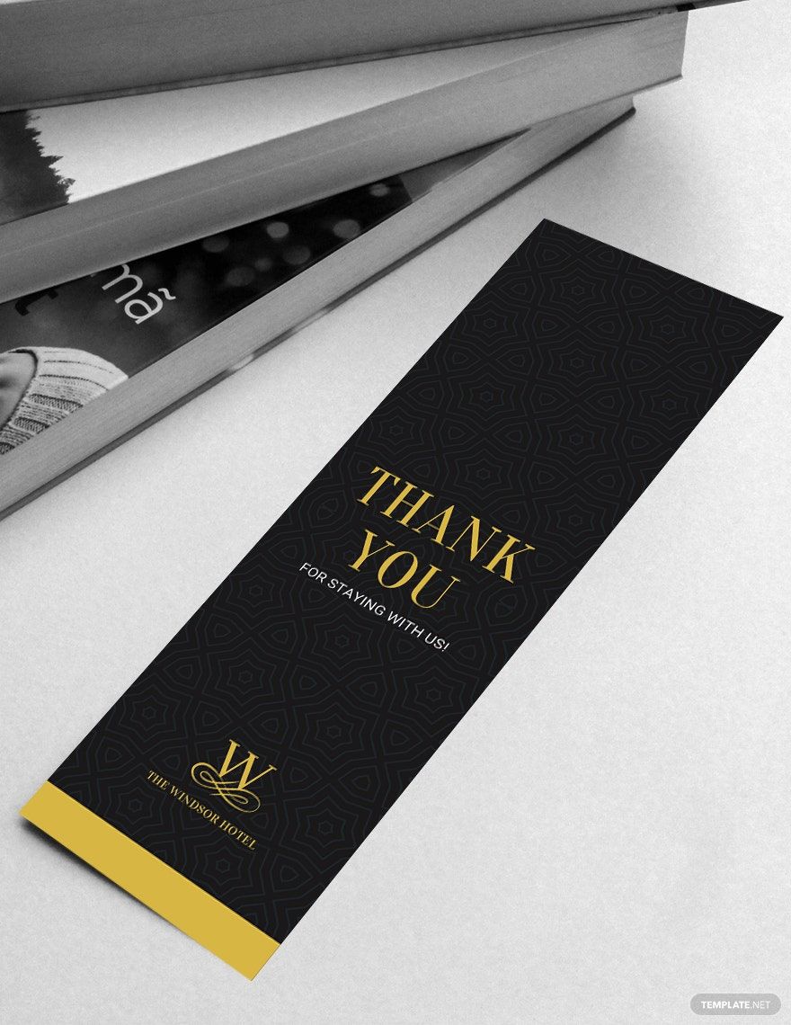 Blank Bookmark Template in Publisher, Illustrator, Word, Apple Pages, PSD to Download