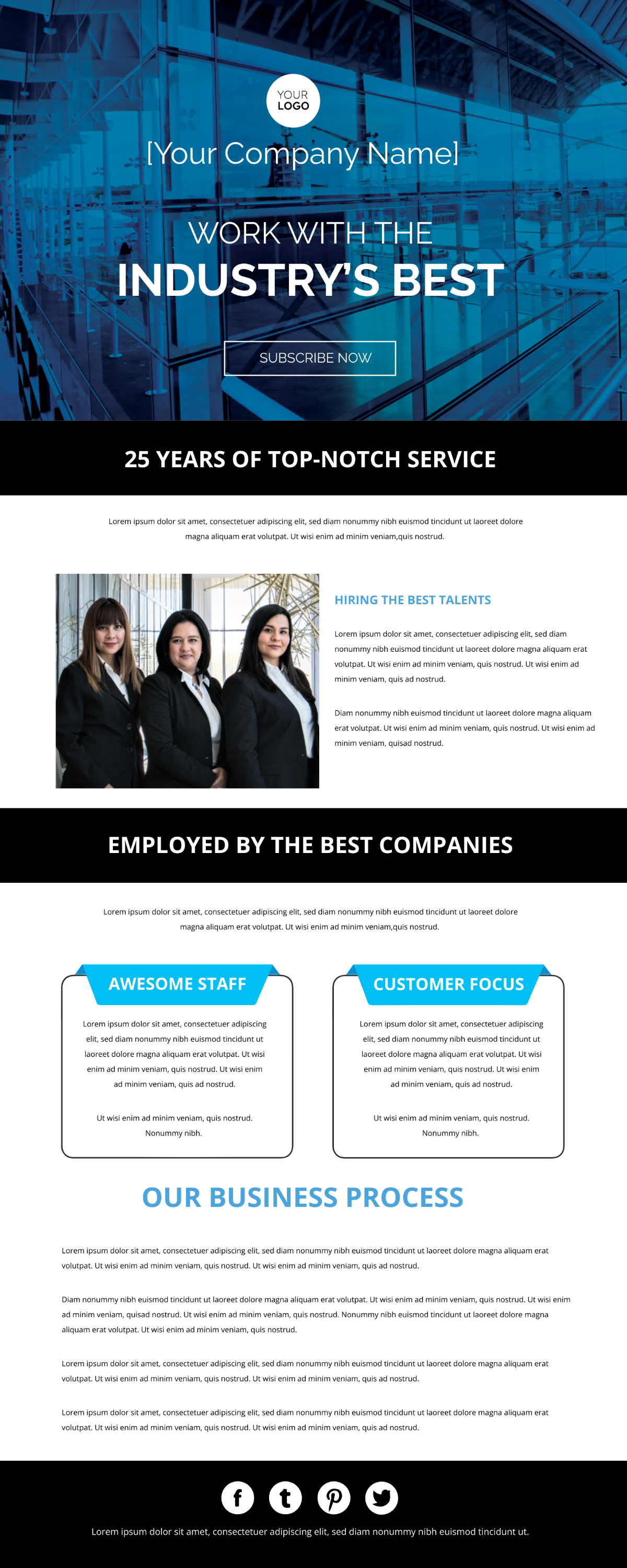 Professional  Business Email Newsletter Template