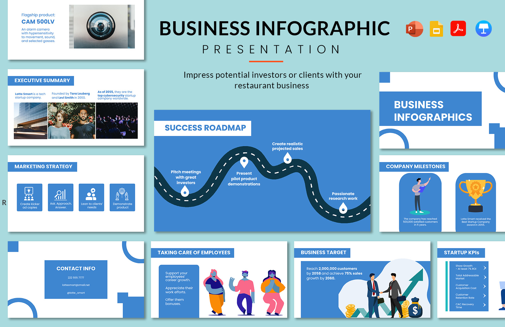 Business Infographic Presentation Template in Apple Keynote, PDF, PPT, Google Slides - Download | Template.net Business Infographic Presentation Template in Apple Keynote, PDF, PPT, Google Slides - Download | Template.net