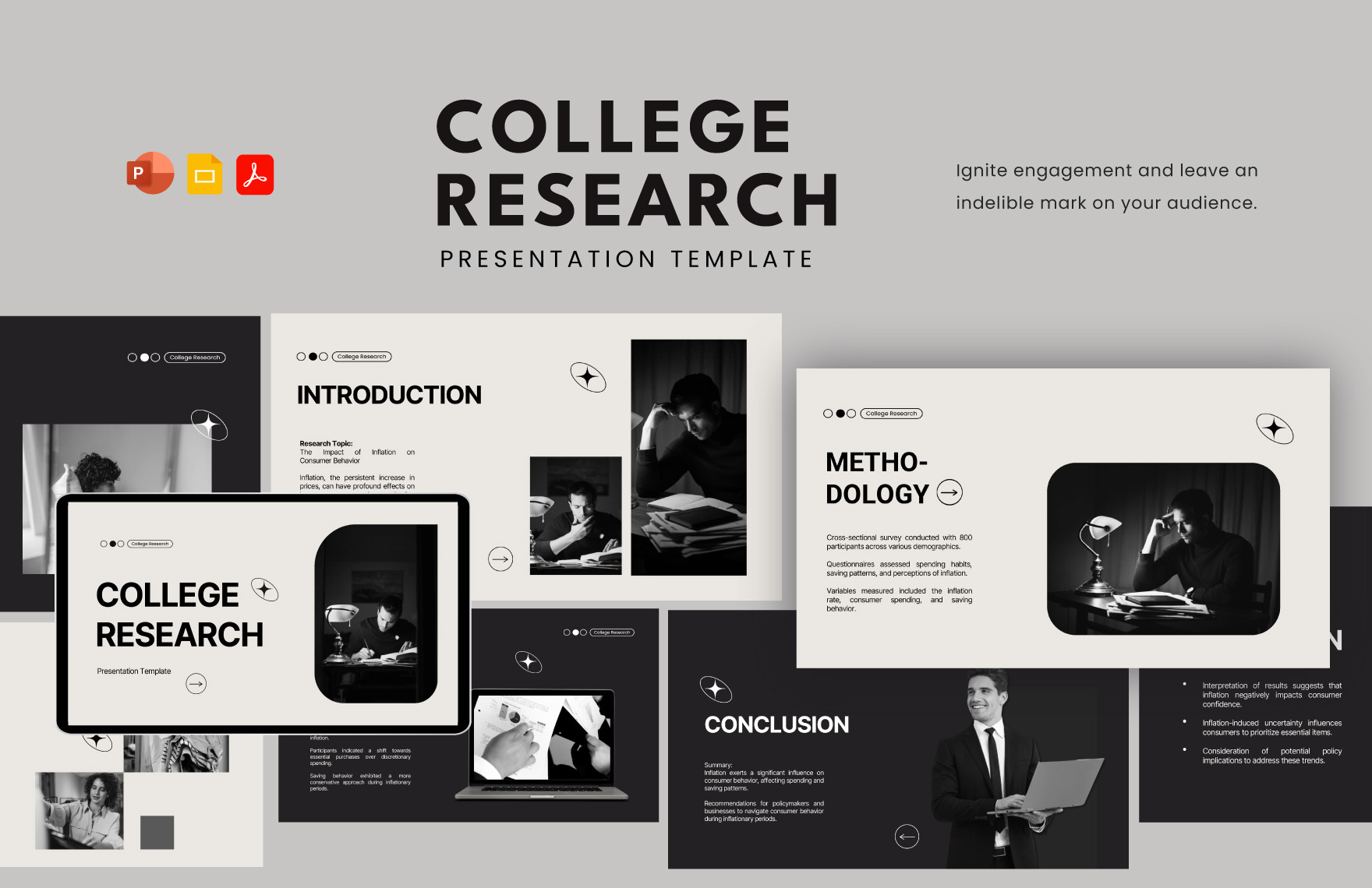 College Research Template in PDF, PowerPoint, Google Slides - Download | Template.net College Research Template in PDF, PowerPoint, Google Slides - Download | Template.net