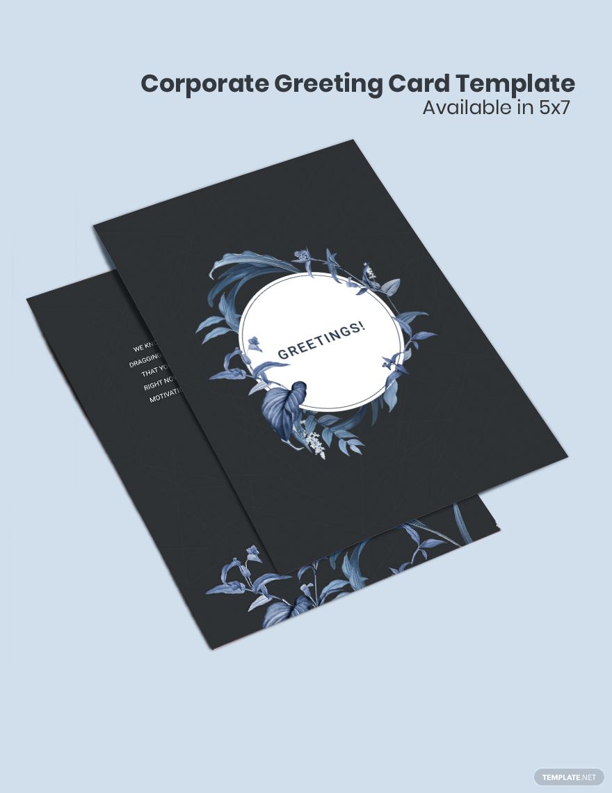 Corporate Greeting Card Template in PSD, Illustrator, Word, Publisher, Pages - Download | Template.net