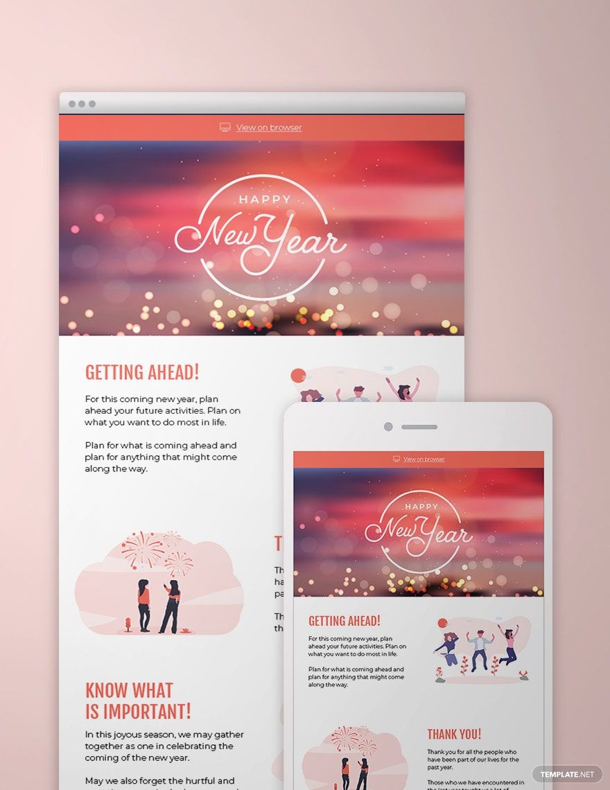 Modern Holiday Newsletter Template in Photoshop, HTML, Outlook - Download | Template.net