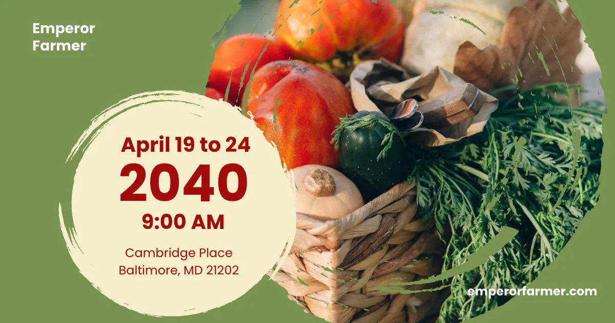 Farmers Market Facebook Post Template