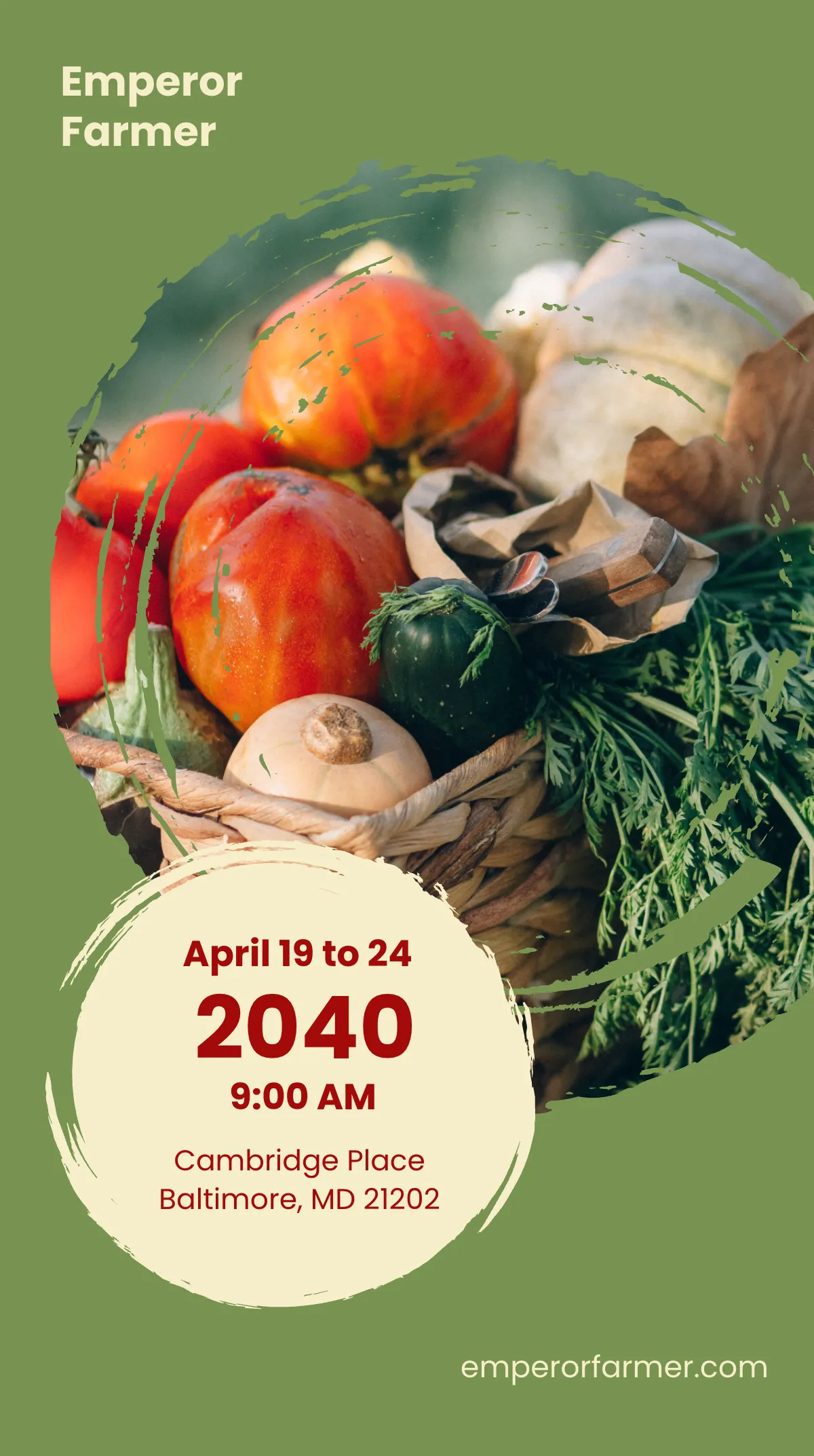 Farmers Market Whatsapp Post Template