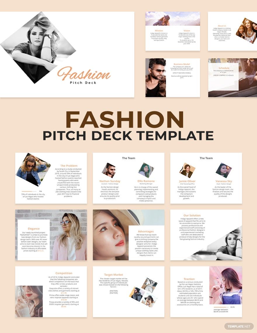 Fashion Pitch Deck Template in Apple Keynote, PowerPoint - Download | Template.net