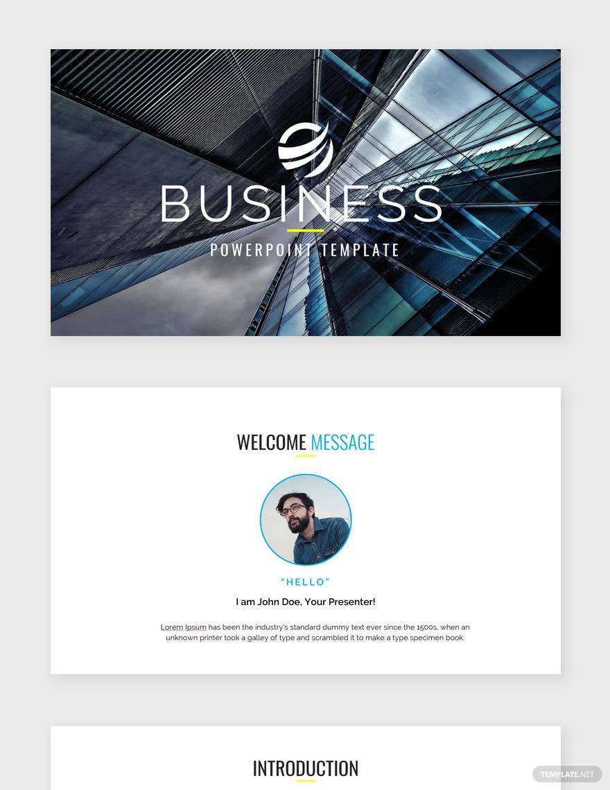 Simple Business Presentation Template in PowerPoint, Apple Keynote - Download | Template.net Simple Business Presentation Template in PowerPoint, Apple Keynote - Download | Template.net