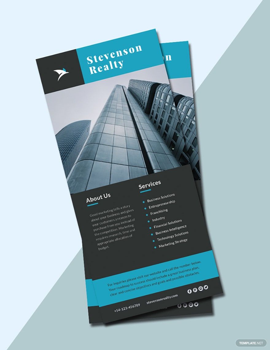 Business Rack Card Template in Publisher, Word, Illustrator, Pages, PSD - Download | Template.net