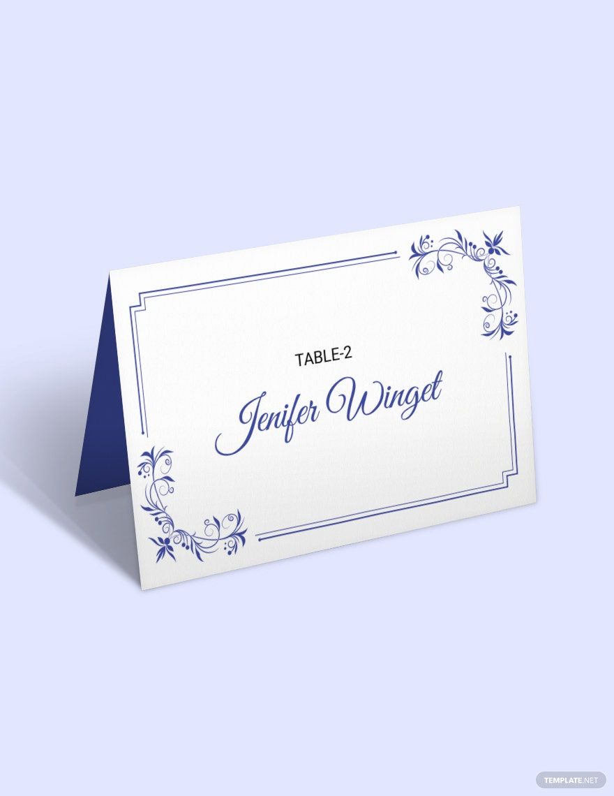 Delicate Lace Place Wedding Place Card Template in Word, Illustrator, PSD, Pages, Publisher - Download | Template.net