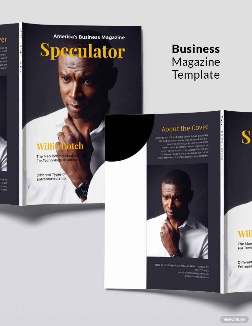 Sample Business Magazine Template in InDesign, PSD - Download | Template.net