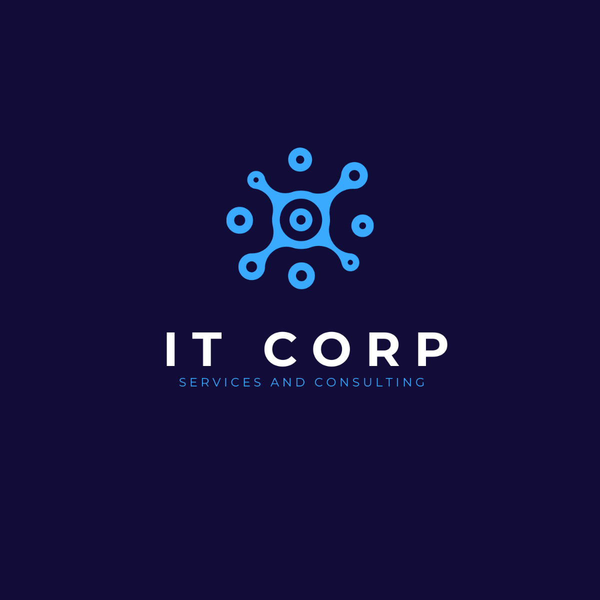 IT AI & Machine Learning Services Logo Template