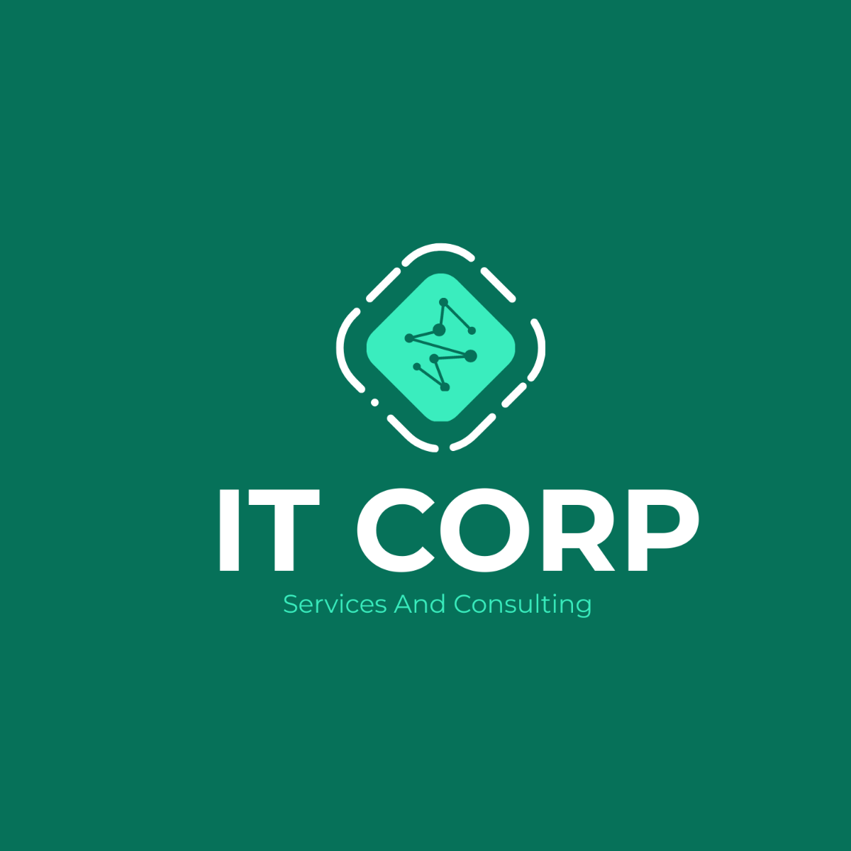IT Network Management & Optimization Logo Template