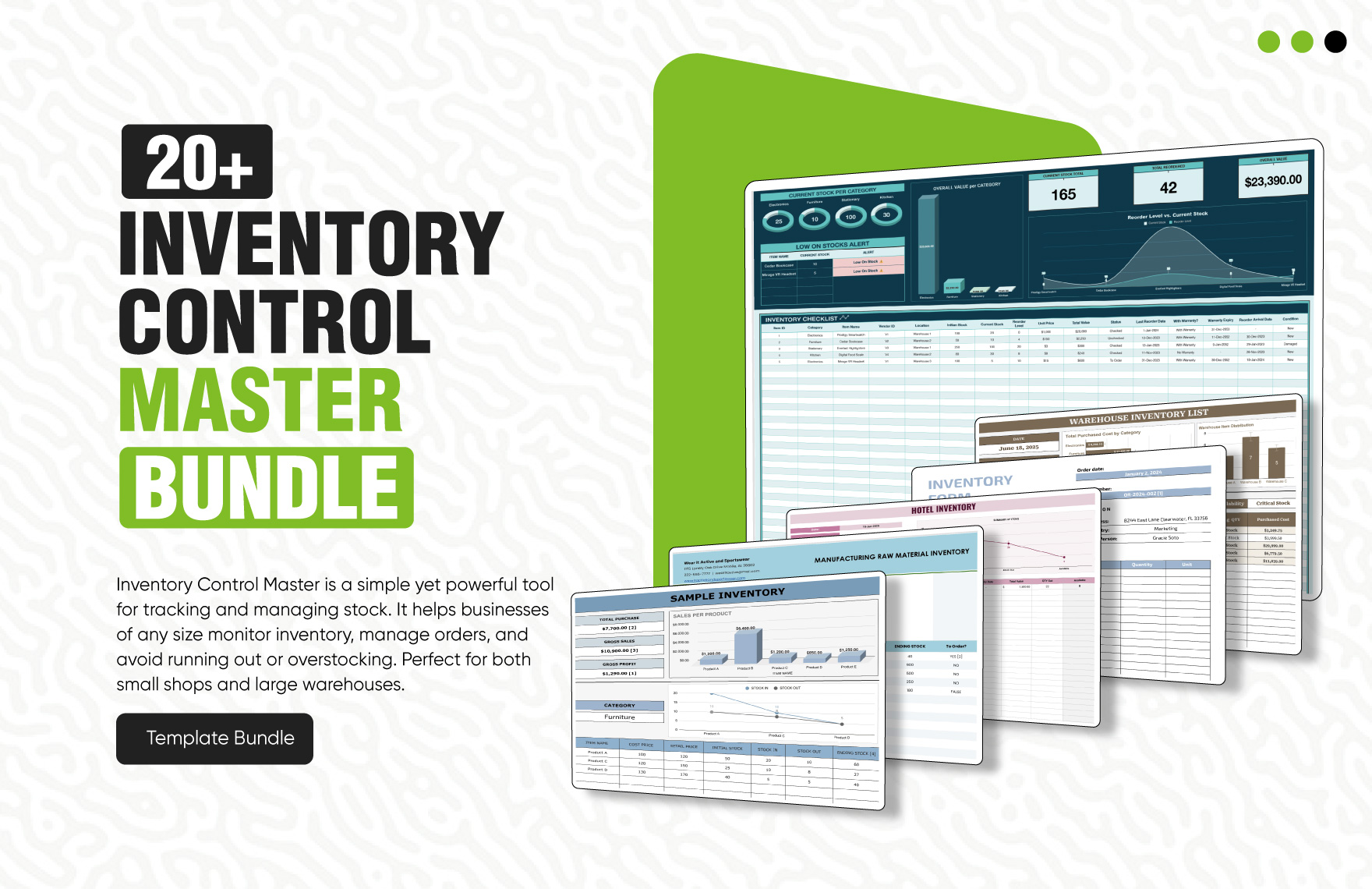 20+ Inventory Control Master Template Bundle in Excel, Google Sheets to Download