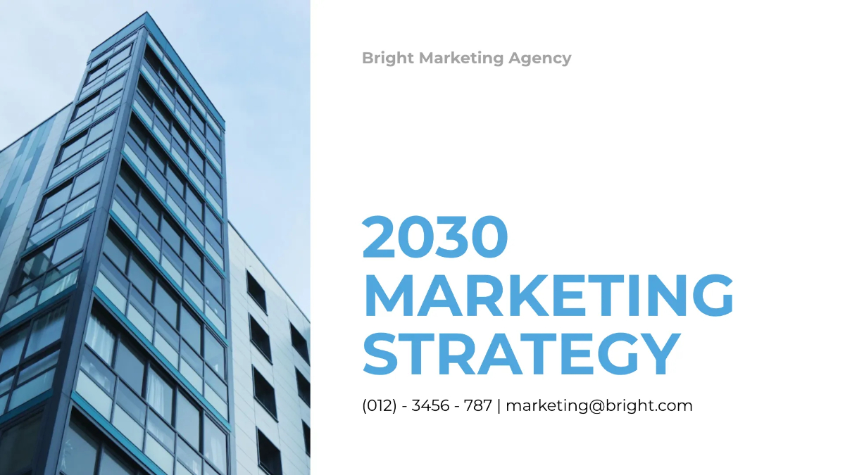 Marketing Presentation Template