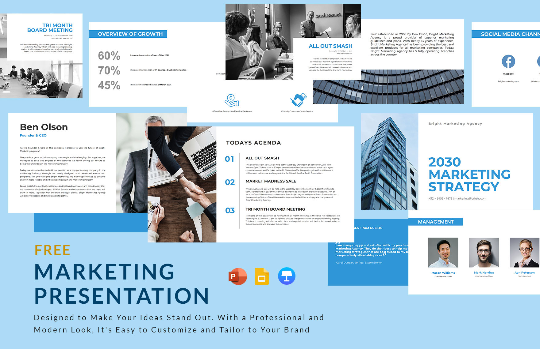 Marketing Presentation Template in Google Slides, Apple Keynote, PowerPoint, PDF - Download | Template.net Marketing Presentation Template in Google Slides, Apple Keynote, PowerPoint, PDF - Download | Template.net