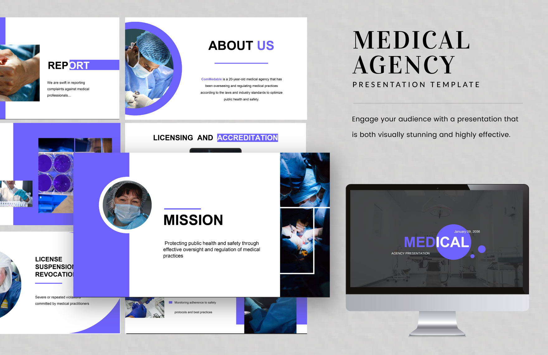 Medical Agency Presentation Template in PDF, PowerPoint, Google Slides - Download | Template.net