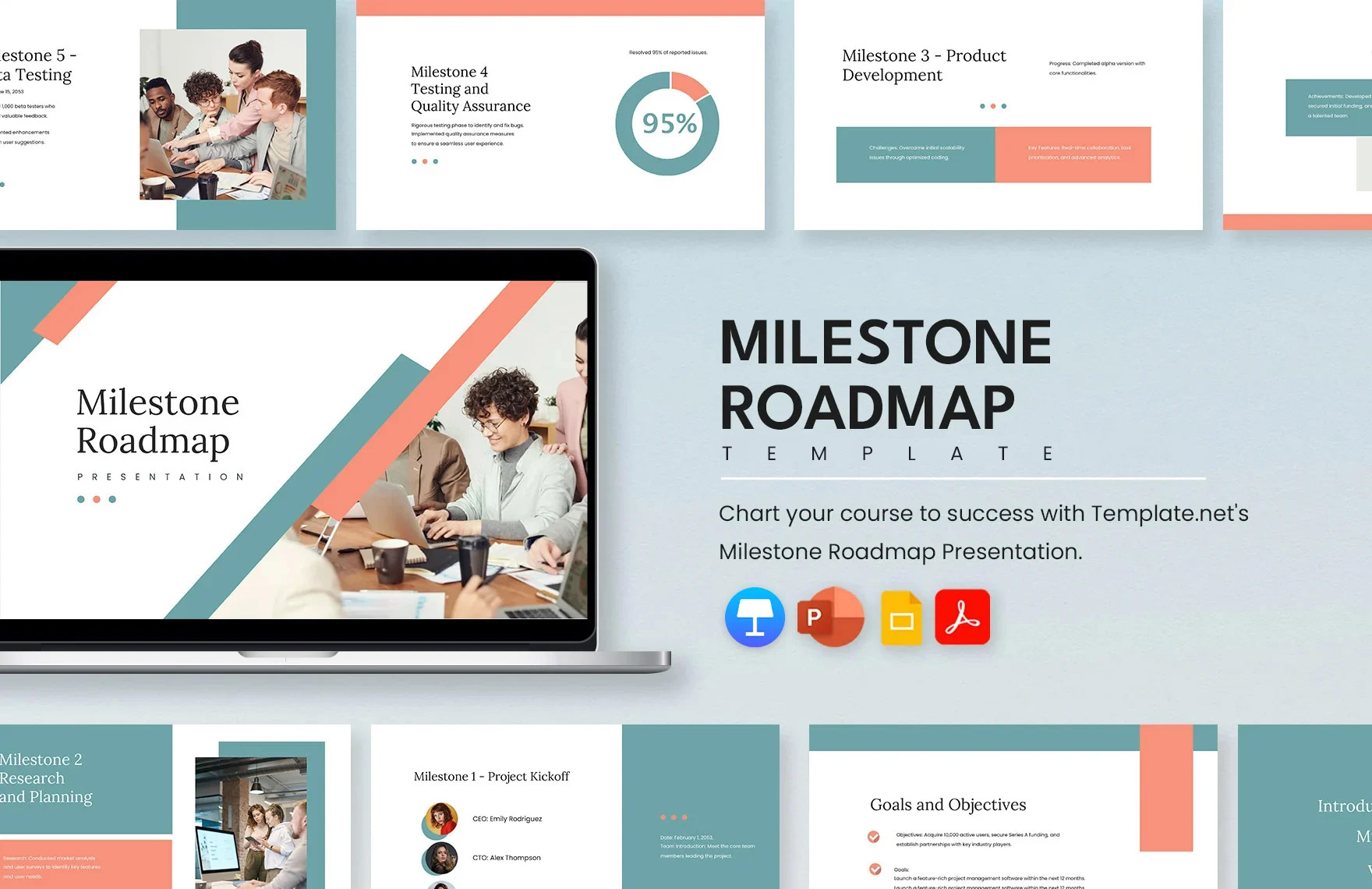 Milestone Roadmap Template in PDF, PPT, Google Slides, Apple Keynote - Download | Template.net