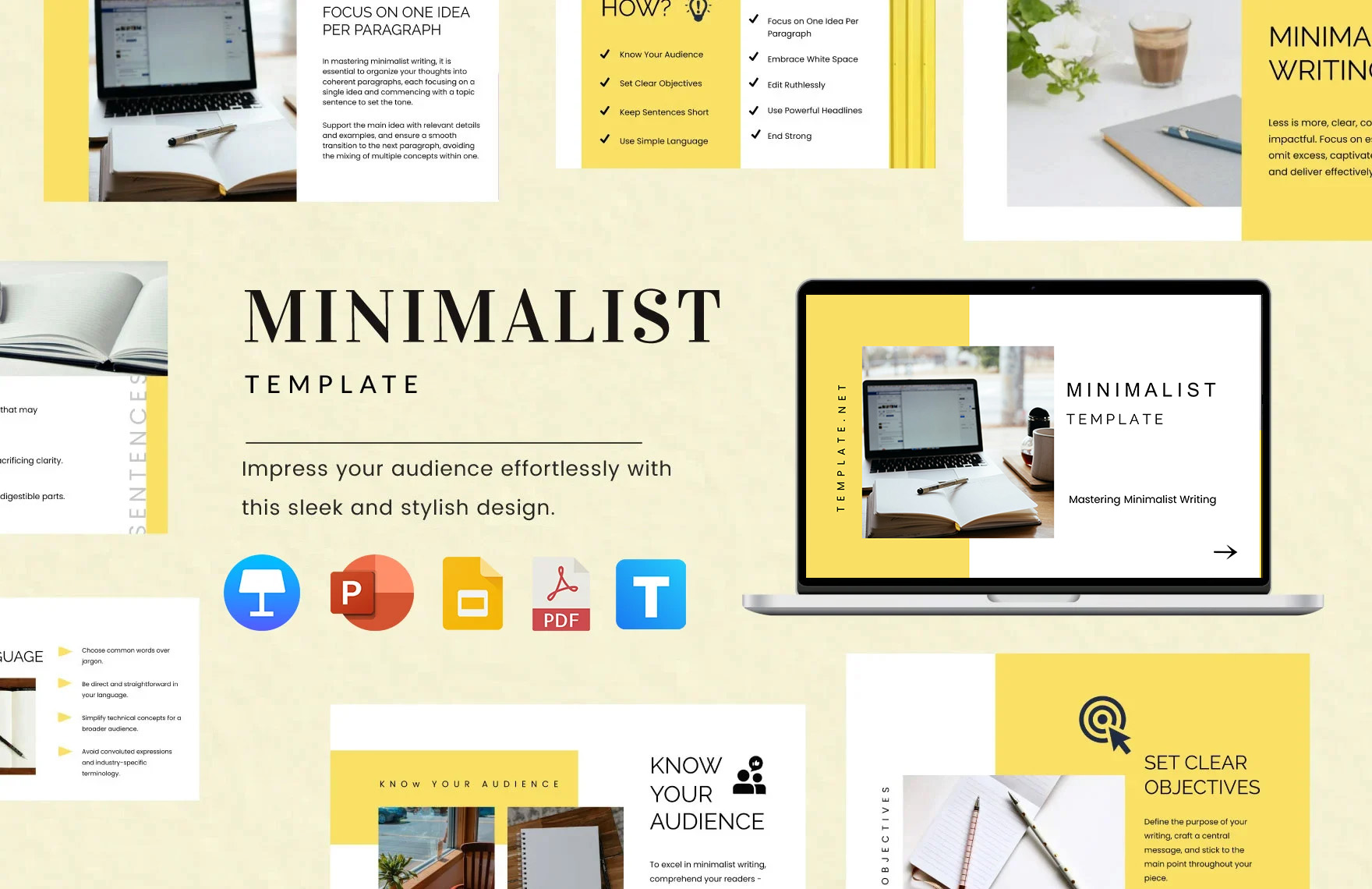 Minimalist Template  in PDF, PPT, Google Slides, Apple Keynote - Download | Template.net