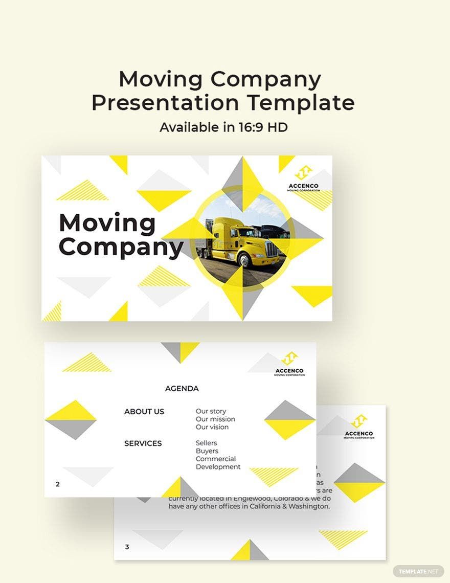 Moving Company Presentation Template in Apple Keynote, Illustrator, PowerPoint, Google Slides - Download | Template.net
