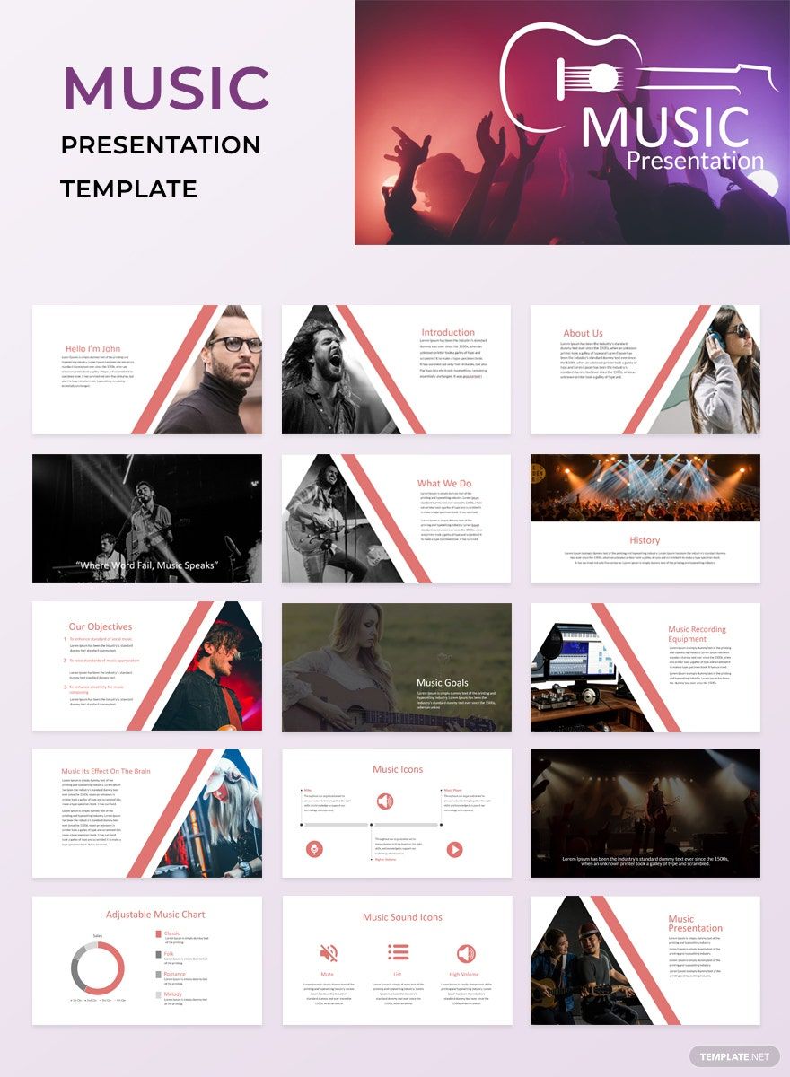 Music Powerpoint Presentation Template in Apple Keynote, PowerPoint - Download | Template.net