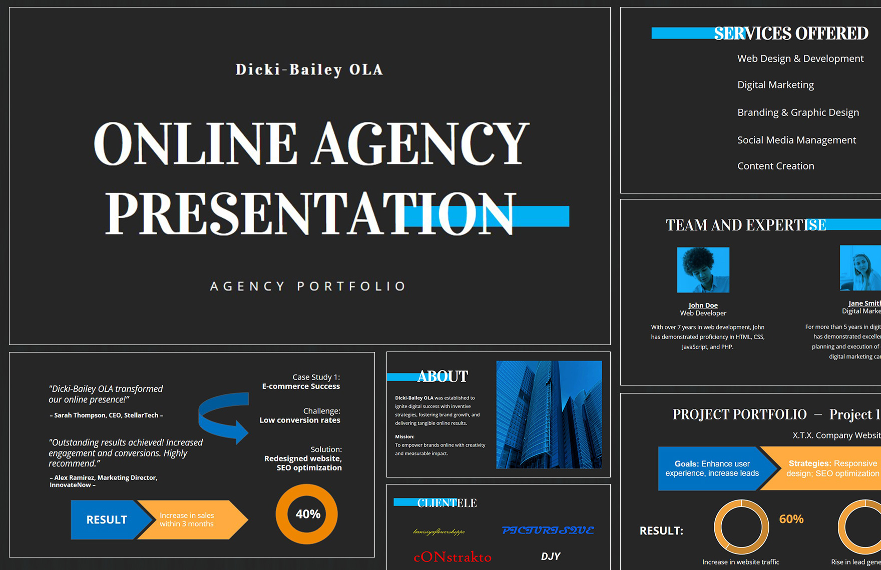 Online Agency Presentation Template in PowerPoint, PDF, Google Slides - Download | Template.net