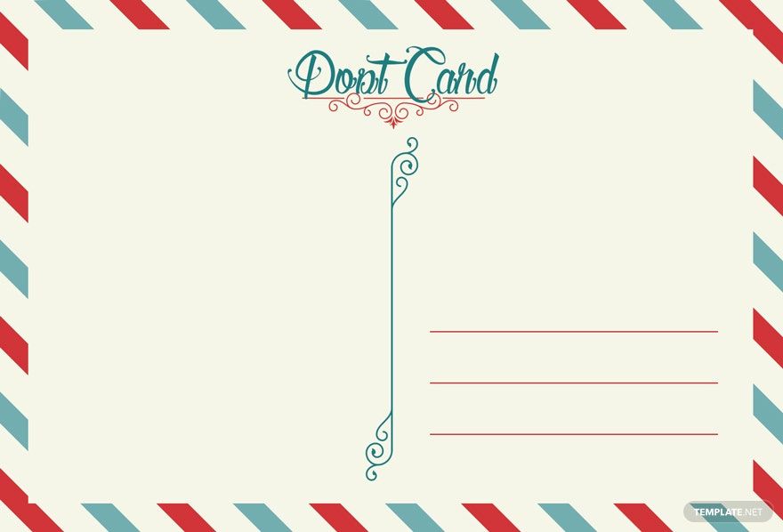 Blank Postcard Template in PSD, Pages, Word, Illustrator, Publisher - Download | Template.net