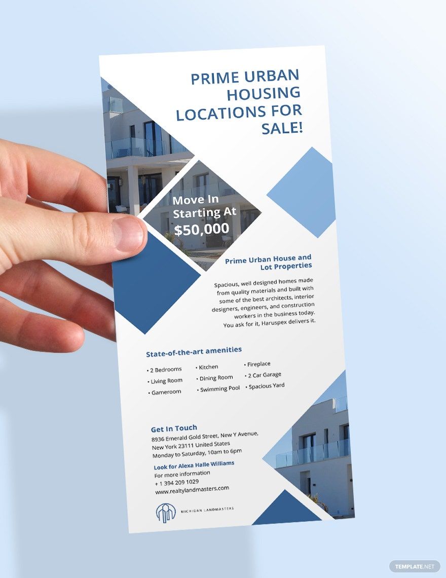 Real Estate Agency Rack Card Template in Pages, Word, PSD, Illustrator, Publisher - Download | Template.net