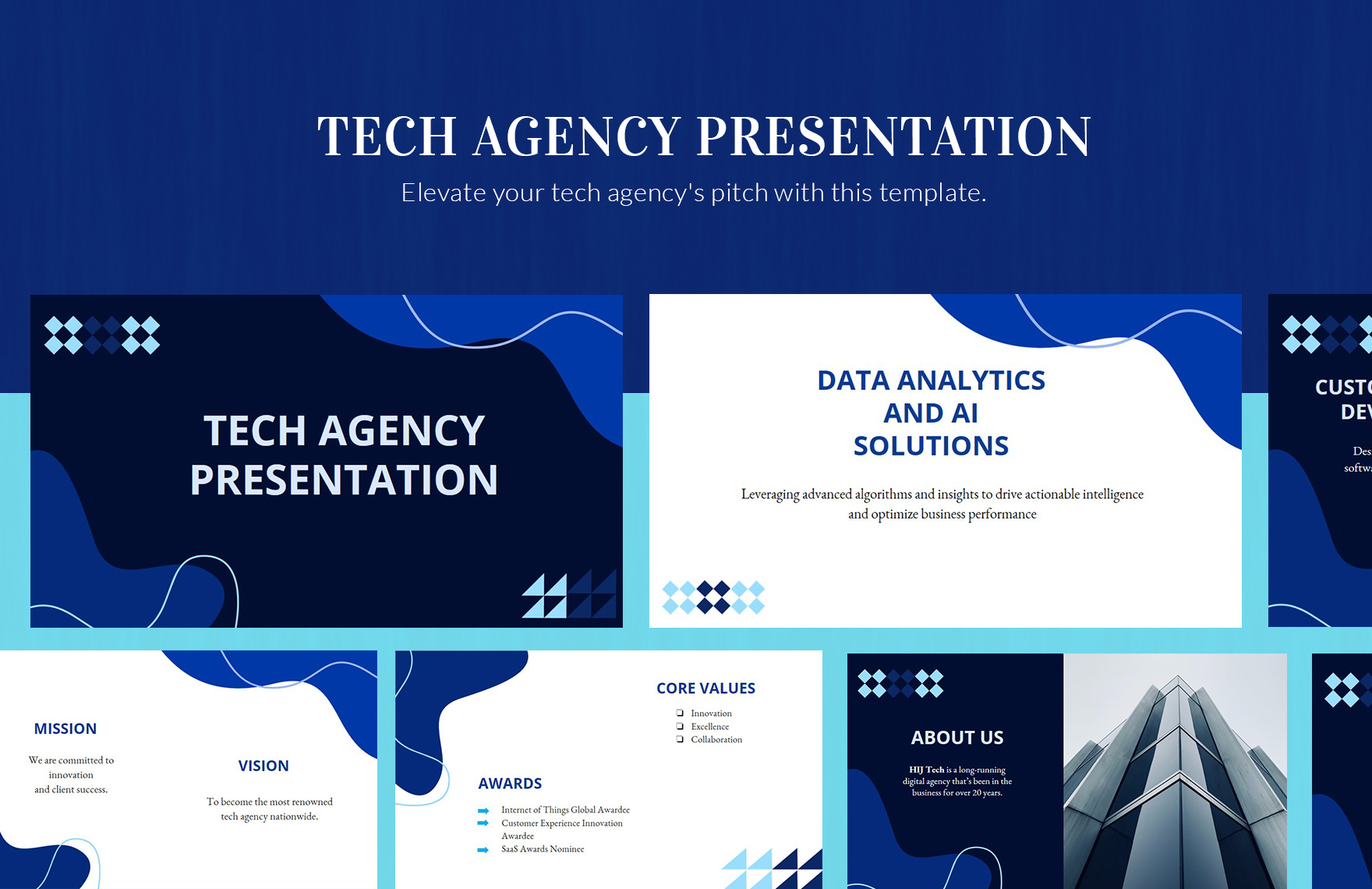 Tech Agency Presentation Template in PowerPoint, PDF, Google Slides - Download | Template.net