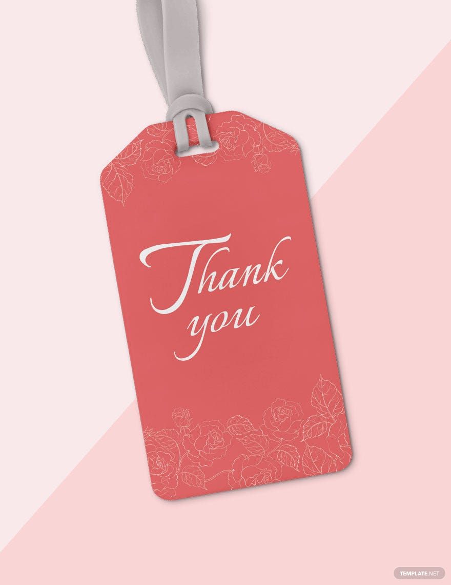 Thank You Tag Template in Publisher, Pages, Word, PSD, Illustrator - Download | Template.net