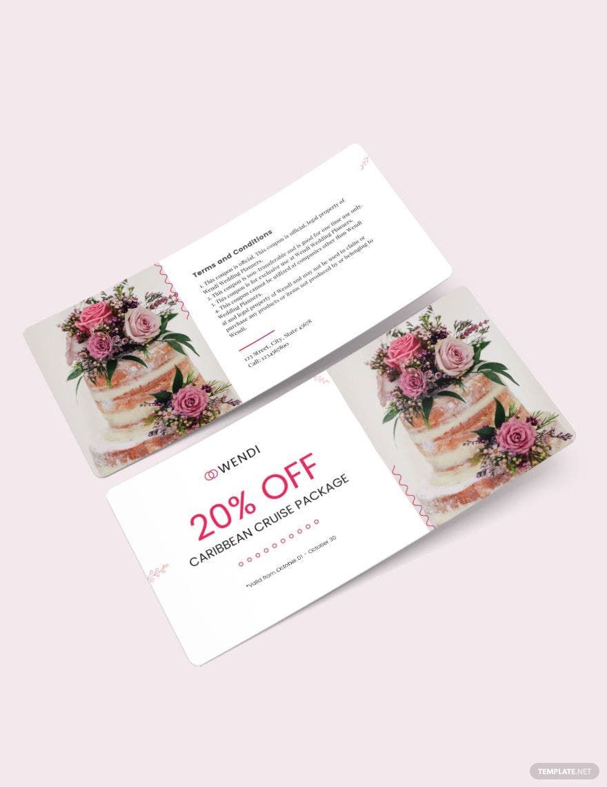 Wedding Planners Coupon Template in InDesign, Pages, Publisher, PSD, Illustrator, Word, PDF - Download | Template.net