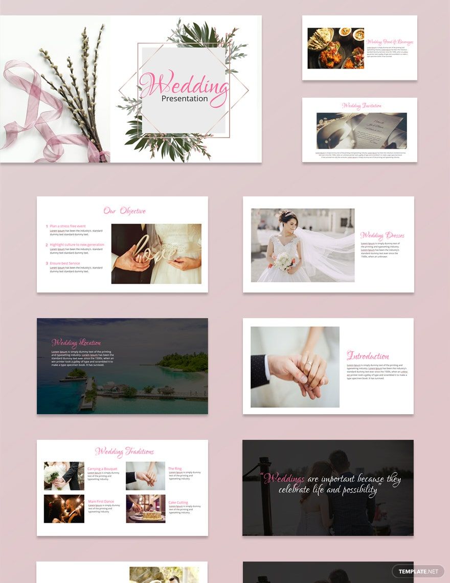 Wedding Presentation Template in Apple Keynote, PowerPoint, PDF - Download | Template.net