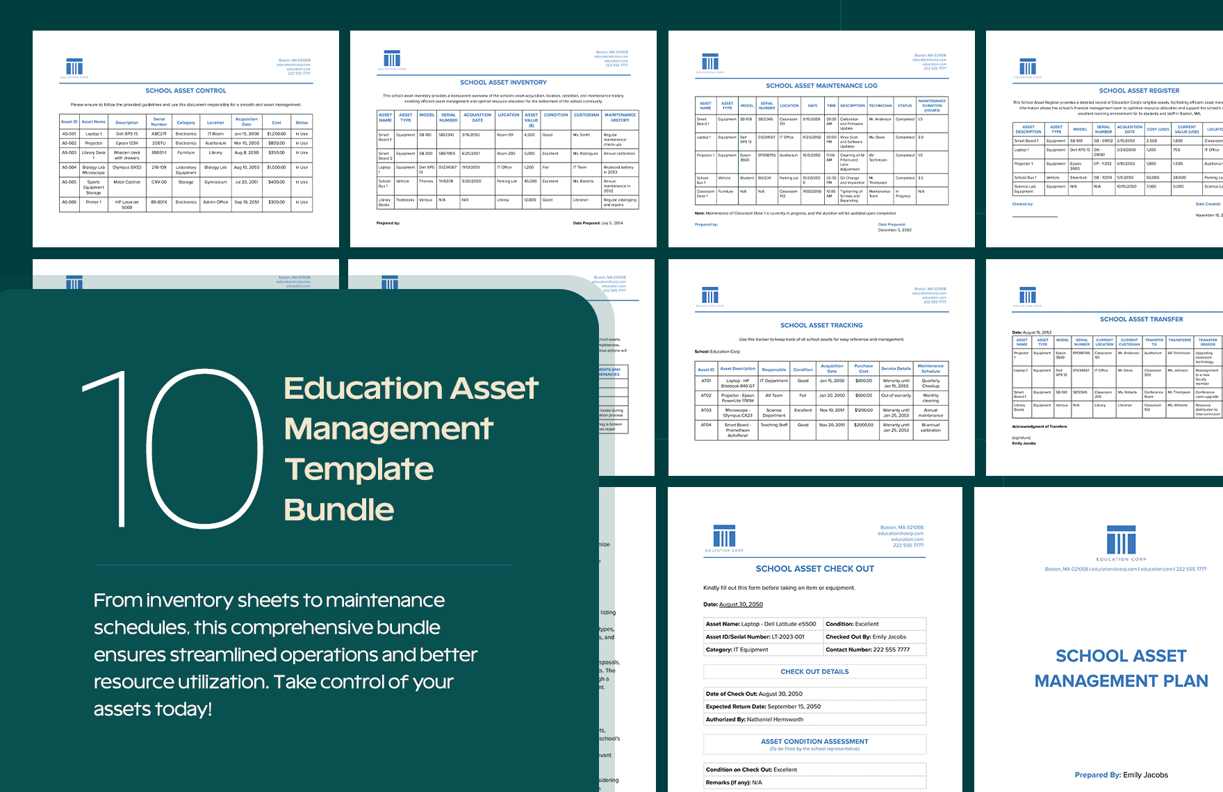 10 Education Asset Management Template Bundle in Word, PDF, Google Docs - Download | Template.net
