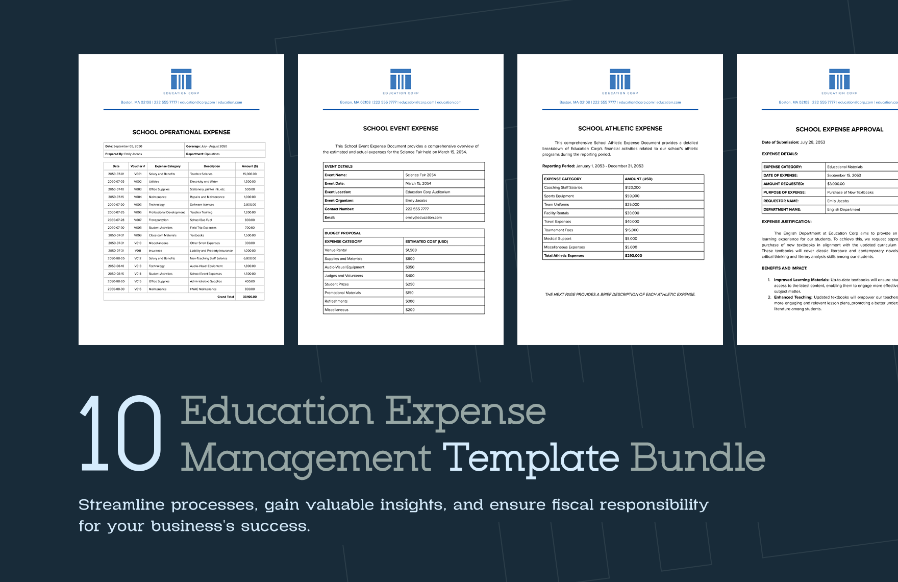 10 Expense Management Template Bundle in Word, PDF, Google Docs - Download | Template.net